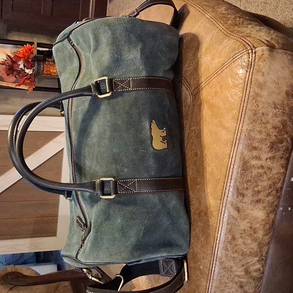 F.H WADSWORTH  Green Duffel Bag for Men